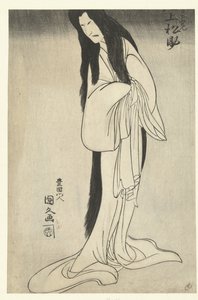 Onoe Matsusuke I als weiblicher Geist von Utagawa Kunihisa