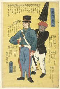 Aus den fünf Ländern: der Holländer (Holländer mit indischem Diener)
