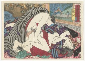Die Raststätte Fujikawa von Utagawa Kunisada (I) (attributed to)