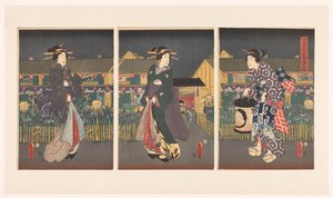 Schwertlilien in voller Blüte von Utagawa Kunisada (I)