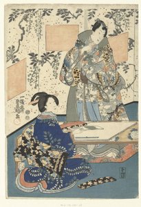 Prinz Genji und Hofdame