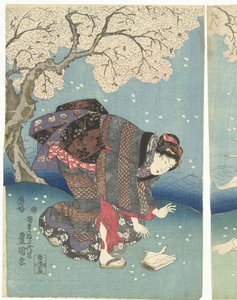 Stürmischer Tag am Sumida-Fluss von Utagawa Kunisada (I)