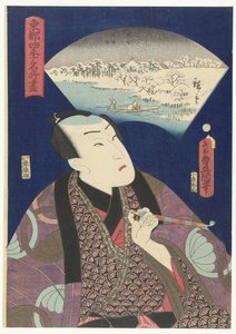 Sumida-Fluss im Winter von Utagawa Kunisada (I)
