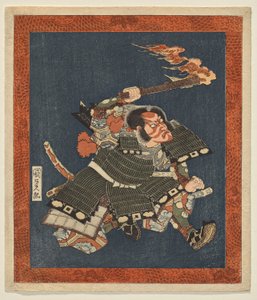 Ichikawa Danjūrō VII als Krieger Minamoto no Yorimasa von Utagawa Kunisada
