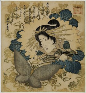Porträt des Schauspielers Segawa Kikunojo V. Kunisada