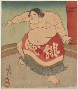 Der Sumoringer Hiodoshi Rikiya II von Utagawa Kunisada