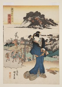 Ansicht von Fujisawa von Utagawa Kunisada