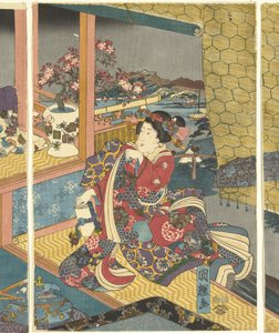 Blumen von Utagawa Kuniteru