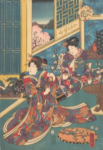 Blume von Akashi von Utagawa Kuniteru