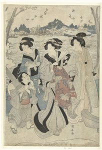Ausflug entlang des Sumida von Utagawa Kuniyasu