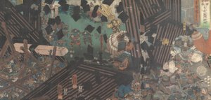 Album mit fünfzehn Triptychen berühmter Schlachtszenen, 19. Jahrhundert