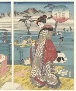 Der Toi Tama Fluss in der Provinz Settsu von Utagawa Kuniyoshi