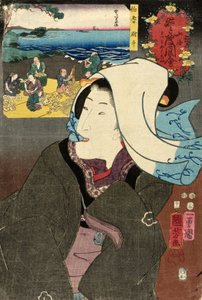 Getrocknete Abalone aus Hōki von Utagawa Kuniyoshi