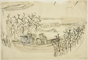 Seetang sammeln in Omori von Utagawa Kuniyoshi
