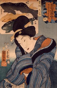 Ich wünschte, er wäre hier, Frau aus der Provinz Iki von Utagawa Kuniyoshi