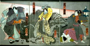 Ichikawa Danjūrō VIII als Sohn von Masakado von Utagawa Kuniyoshi