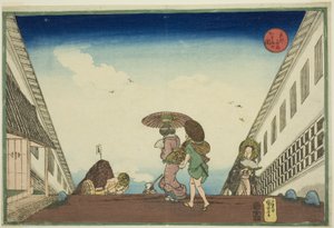 Kasumigaseki, aus der Serie "Berühmte Orte in der östlichen Hauptstadt" von Utagawa Kuniyoshi