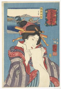 Quallen aus der Provinz Bizen von Utagawa Kuniyoshi