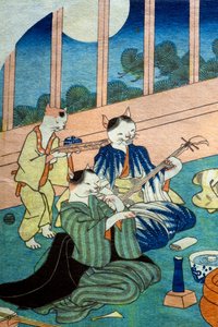 Neko no sakari, ca. 1843 von Utagawa Kuniyoshi
