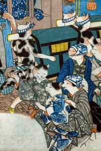 Blasser Mond von Utagawa Kuniyoshi