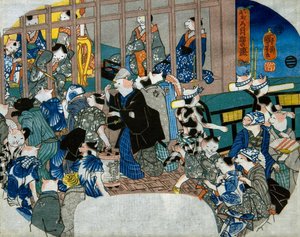 Blasser Mond von Utagawa Kuniyoshi