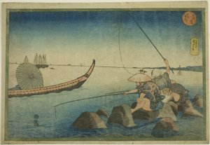 Teppozu, aus der Serie "Berühmte Orte in der östlichen Hauptstadt (Toto meisho)" von Utagawa Kuniyoshi