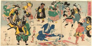 Das außergewöhnliche Phänomen des beliebten Otsu-Bildes (Tokini otsue kidai no maremono) von Utagawa Kuniyoshi