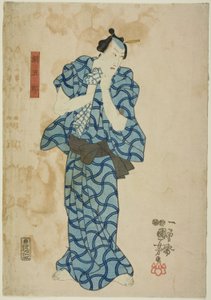 Der Schauspieler Ichikawa Danjuro VIII als Tsunagoro von Utagawa Kuniyoshi