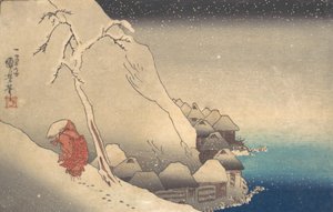 Reisen in einem Schneesturm, ca. 1830
