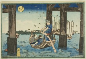 Tsukuda-Insel (Tsukudajima), aus der Serie "Berühmte Orte in der östlichen Hauptstadt (Toto meisho)"