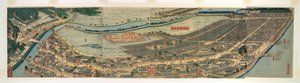 Revidierte Panoramasicht von Yokohama (Saikai Yokohama fukei)