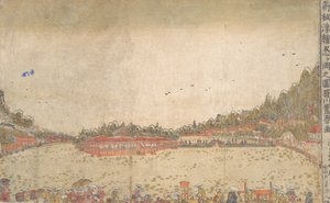 Perspektivdruck: Shinobazu-Teich von Utagawa Toyoharu