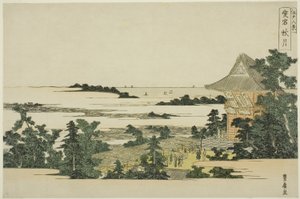 Herbstmond am Atago-Hügel (Atago shugetsu), aus der Serie "Acht Ansichten von Edo (Edo hakkei)" von Utagawa Toyohiro