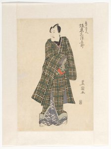 Kameya Chūbei im karierten Kimono von Utagawa Toyokuni (I)