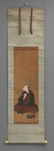 Rollbild mit sitzender Figur von Utagawa Toyokuni
