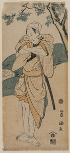 Der Schauspieler Ichikawa Danjuro als Samurai