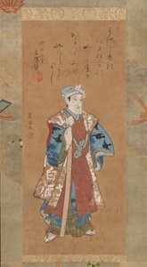 Bando Mitsugoro II als Shinbei im Kabuki-Stück Sukeroku, spätes 18. bis frühes 19. Jahrhundert von Utagawa Toyokuni I