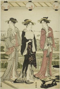 Vier Jahreszeiten im Süden - Sommeransicht (Minami shiki natsu no kei) von Utagawa Toyokuni I