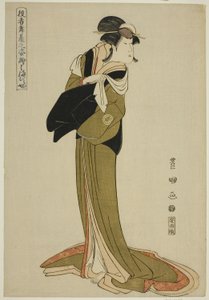 Hamamuraya: Segawa Kikunojo III, aus der Serie "Porträts von Schauspielern auf der Bühne (Yakusha butai no sugata-e)"