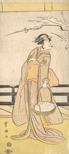 Nakayama Tomisaburo in einer Frauenrolle