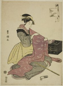 Der zwölfte Monat (Goku getsu), aus der Serie "Modische zwölf Monate (Furyu junikagetsu)" von Utagawa Toyokuni I