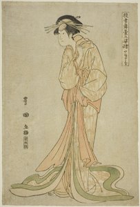 Yamatoya: Iwai Hanshiro IV als Okaru, aus der Serie "Porträts von Schauspielern auf der Bühne (Yakusha butai no sugata-e)"