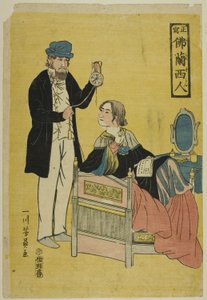 Wahres Bild der Franzosen von Utagawa Yoshikazu