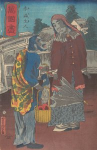 Ein preußisches Paar, 12. Monat, 1860 von Utagawa Yoshitora
