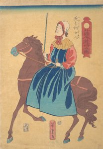 Englische Frau zu Pferd, 1. Monat, 1861