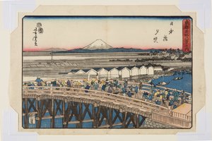 Nihonbashi: Sonnenuntergang (Nihonbashi sekishō)