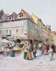 Havelska Ulice und Melantrichova Ulice, Prag, Illustration aus 