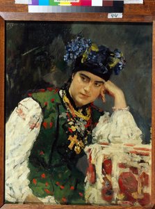 Porträt von Sofia Dragomirov von Valentin Aleksandrovich Serov