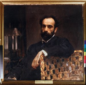 Porträt des Künstlers Isaak Lewitan von Valentin Aleksandrovich Serov