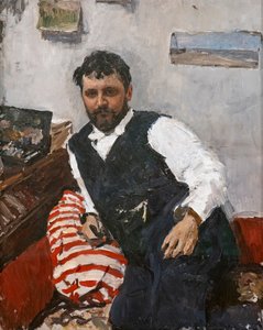 Porträt des Malers Konstantin Korovin von Valentin Aleksandrovich Serov